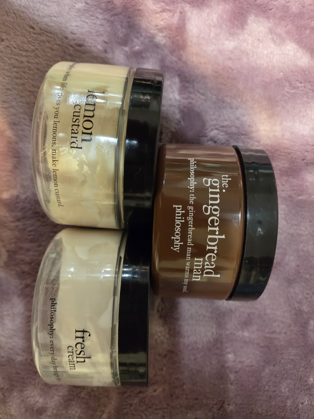 Philosophy Body Creams Trio - Cream, Brown, Black Lids